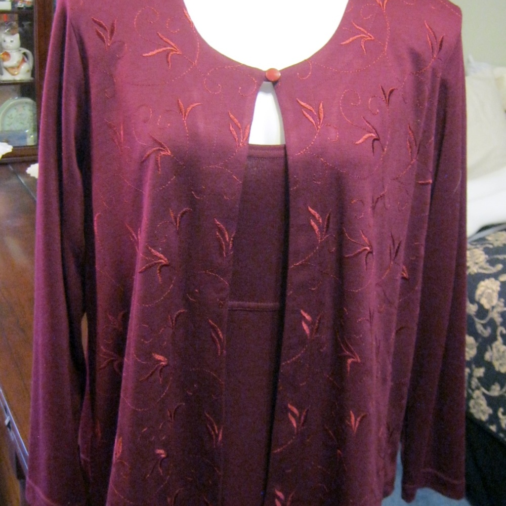 COLDWATER CREEK 2 PC FLOOR LENGTH DRESS & JACKET
